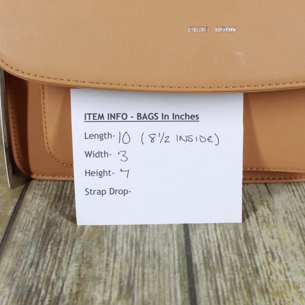 NWT Pixie Mood Brown Vegan Leather Zoe Crossbody Purse Handbag - Picture 11 of 11